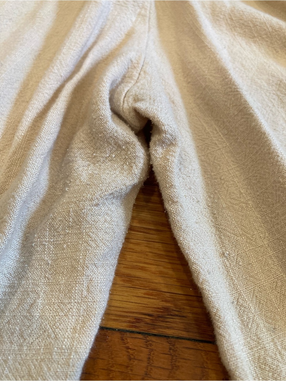 Cotton Linen Blend Wide Leg Pants - Picture 9 of 10